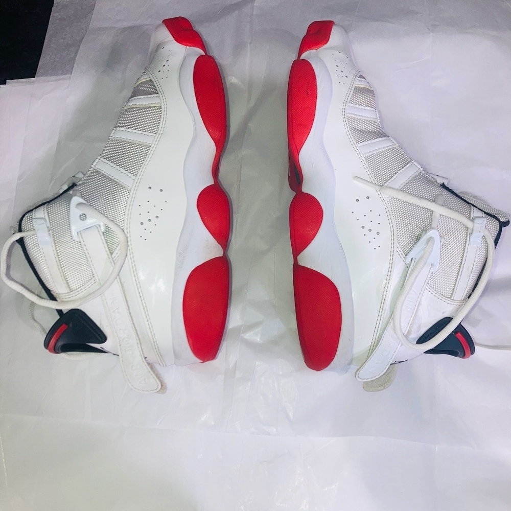 Jordan Athletic Shoes White and Red